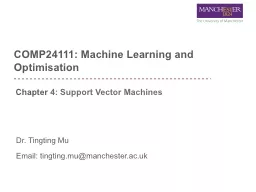 COMP24111:  Machine Learning and Optimisation