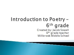 Introduction to Poetry – 6