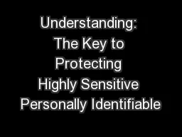 Understanding: The Key to Protecting Highly Sensitive Personally Identifiable
