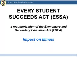 1 EVERY STUDENT SUCCEEDS ACT (ESSA)
