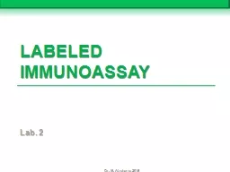 Labeled Immunoassay   Lab. 2