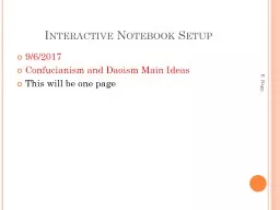 Interactive Notebook Setup