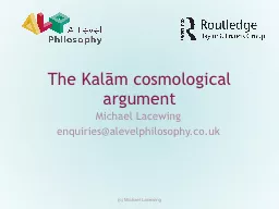 The Kalām cosmological argument