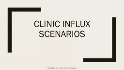 Clinic influx Scenarios