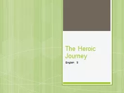 The Heroic Journey English 9