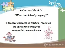 Autism and the Arts….