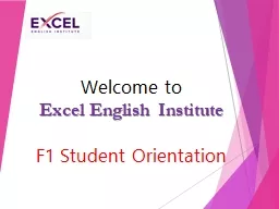 Welcome to Excel English Institute