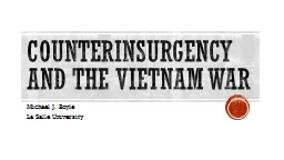 Counterinsurgency and the