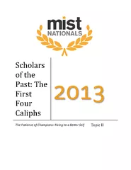 Scholars of the Past The First Four Caliphs The Patien