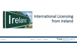 International Licensing from Ireland
