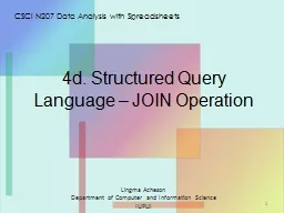 4d. Structured Query Language