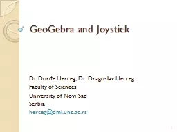 GeoGebra and Joystick D r Đorđe