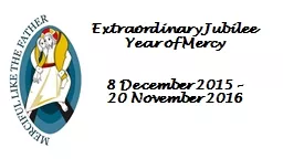 Extraordinary Jubilee Year of Mercy