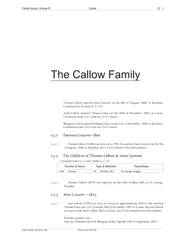 The Callow Family