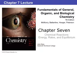 Chapter Seven Chemical Reactions: