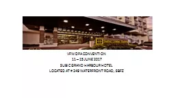 VFW  DPA  CONVENTION 11 – 15 JUNE