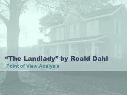 “The Landlady” by  Roald