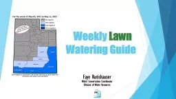 Weekly  Lawn   Watering Guide