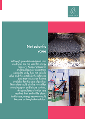 Net caloric value Although granulates obtained from us
