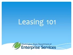 Leasing 101 Jim Morgan – Accounting Services Manager