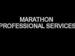MARATHON PROFESSIONAL SERVICES