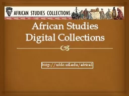 African Studies Digital Collections