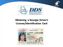 Obtaining a Georgia Driver’s License/Identification Card