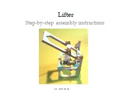 Lifter  Step-by-step assembly instructions