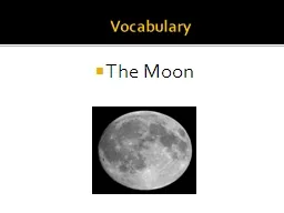 Vocabulary The Moon Rotation