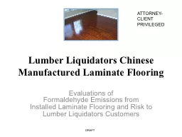 Lumber Liquidators Chinese Manufactured Laminate Flooring
