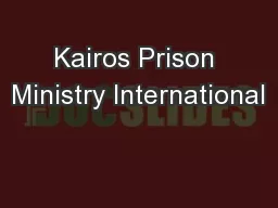 Kairos Prison Ministry International
