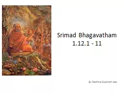 Srimad Bhagavatham 1.12.1 - 11