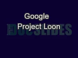 Google  Project Loon