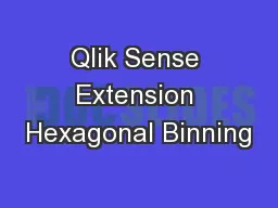 Qlik Sense Extension Hexagonal Binning