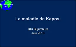 La maladie de Kaposi DIU Bujumbura