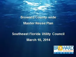 Broward County-wide Master Reuse Plan