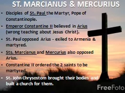 St. MARCIANUS & MERCURIUS