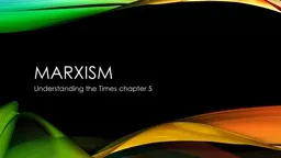 Marxism Understanding the Times chapter 5