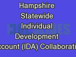 New Hampshire Statewide Individual Development Account (IDA) Collaborative