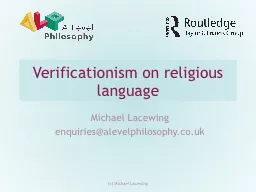 Verificationism on religious language