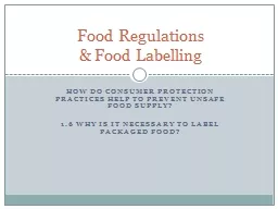 How do consumer protection practices help to prevent unsafe food supply?