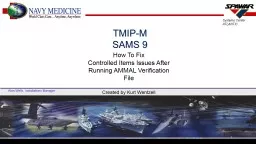 TMIP-M  SAMS 9  MRD San Diego