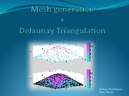 Mesh generation    Delaunay Triangulation