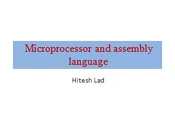 Microprocessor and assembly language