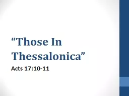 “Those In Thessalonica”