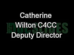 Catherine Wilton C4CC Deputy Director