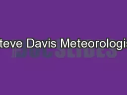 Steve Davis Meteorologist