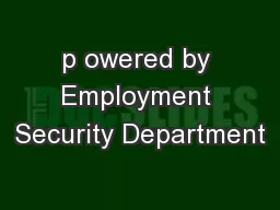 p owered by Employment Security Department