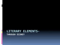 Literary Elements- through Disney