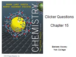 Clicker Questions Chapter 15